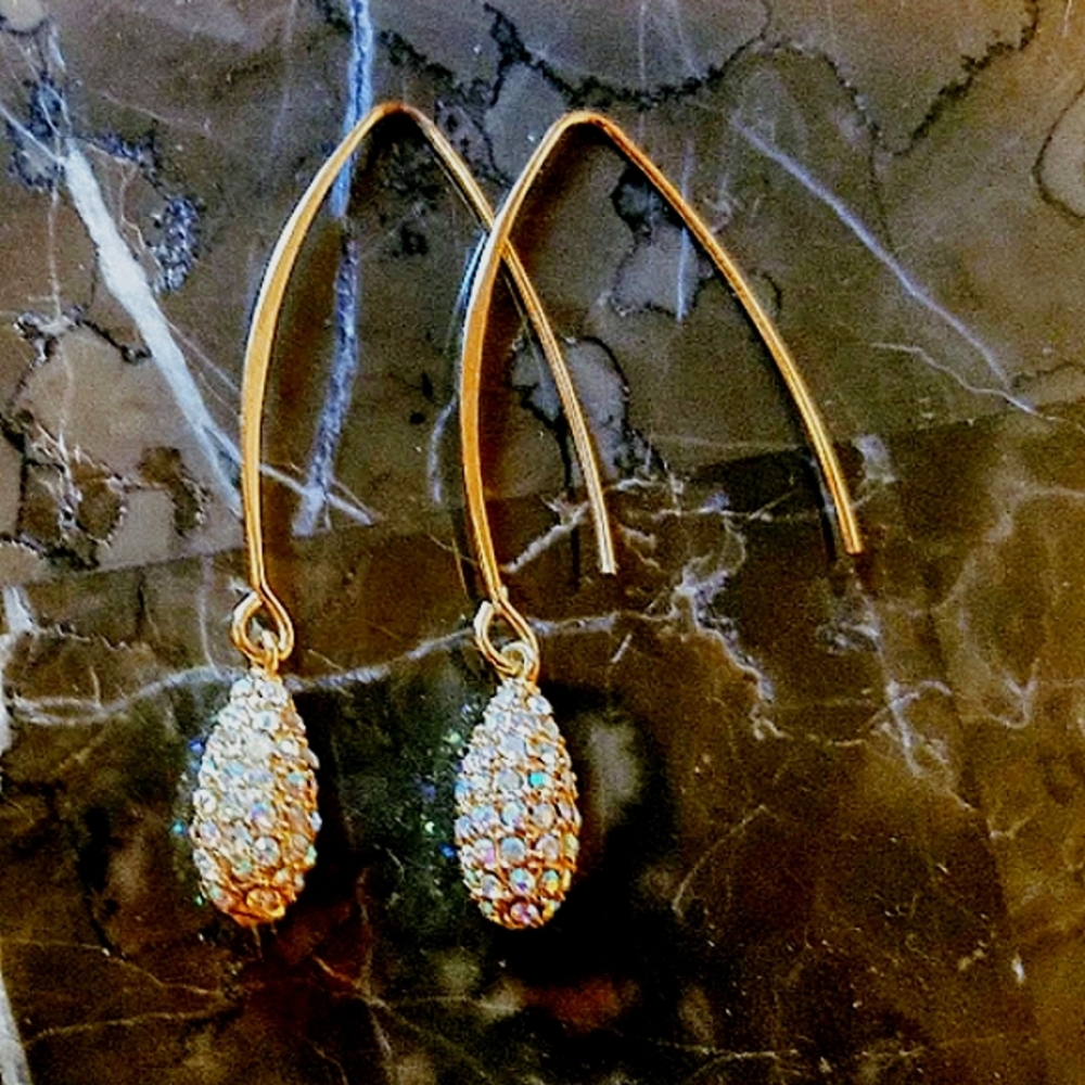 Holographic Drop Earrings